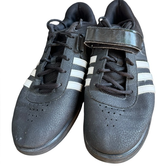 Adidas Powerlift 2.0 Mens Core Black Weightlifting Shoes S77952 size 11 - Picture 1 of 8